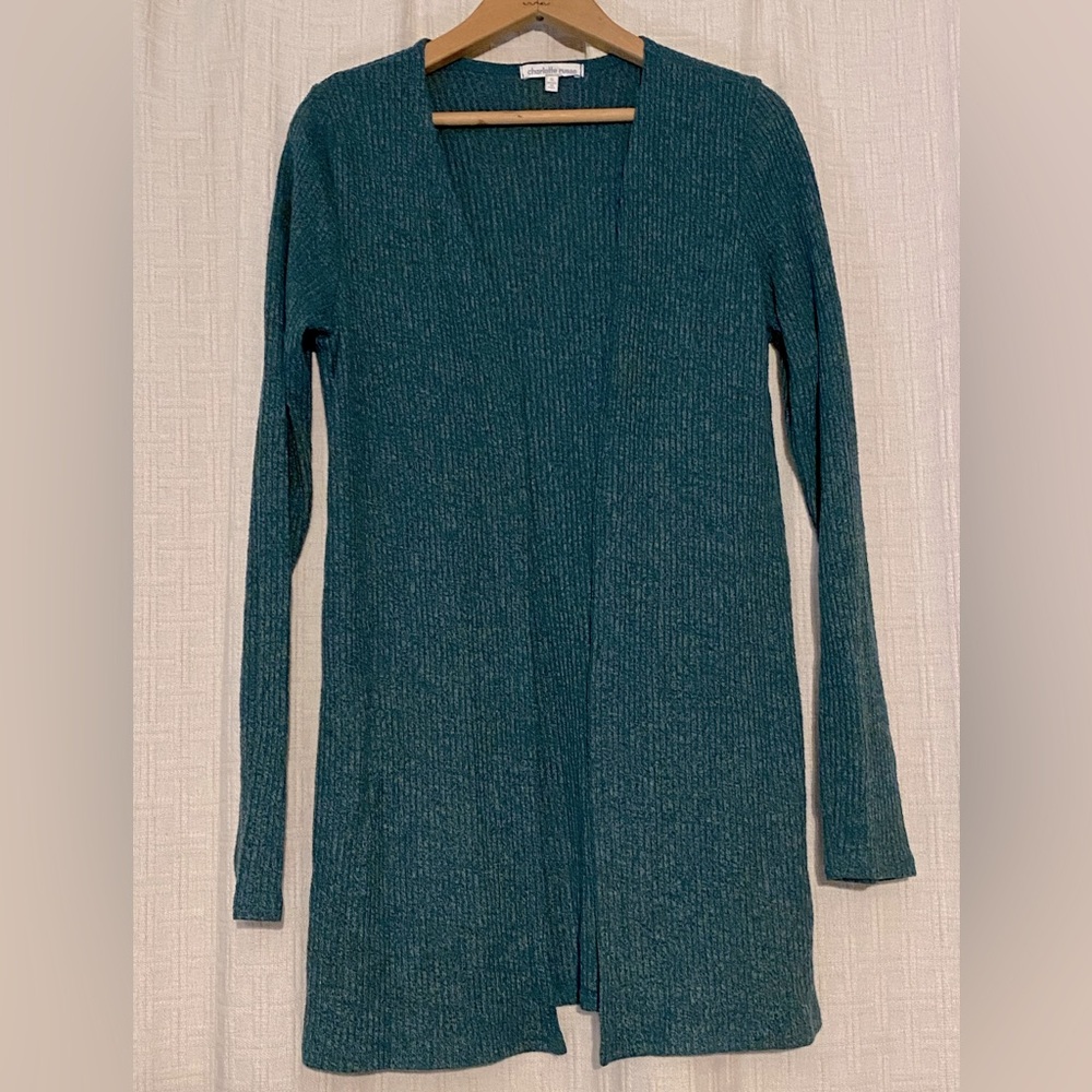 💟 $4 SALE! Charlotte Russe Green Long Sleeve Cardigan